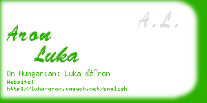 aron luka business card